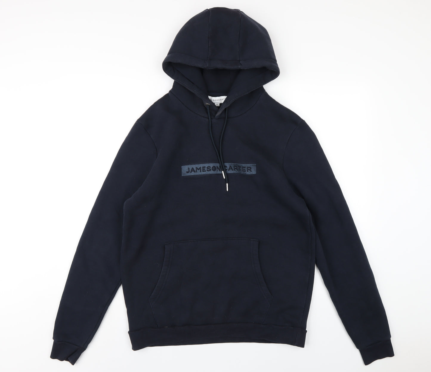 Jameson Carter Mens Blue Cotton Pullover Hoodie Size M