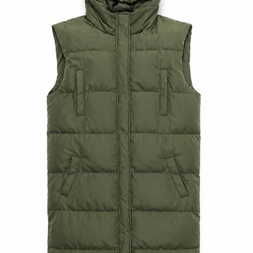 Missguided Womens Green Gilet Coat Size 6 Zip