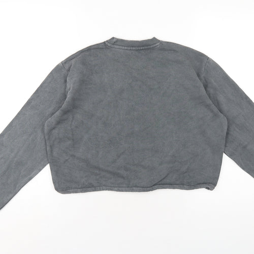 Skinny Dip Womens Grey Cotton Pullover Sweatshirt Size 8 Pullover