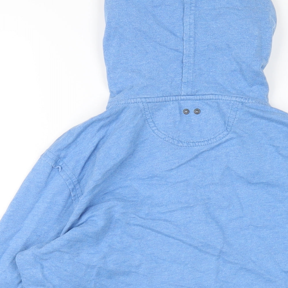 Converse Womens Blue Cotton Full Zip Hoodie Size M Zip