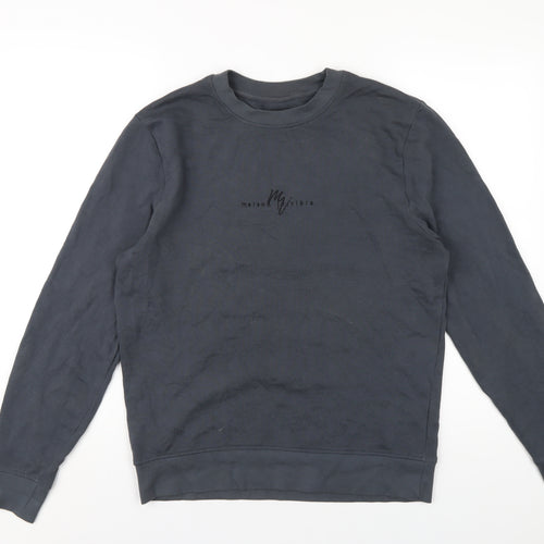 River Island Mens Grey Cotton Pullover Sweatshirt Size S