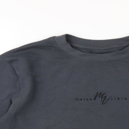River Island Mens Grey Cotton Pullover Sweatshirt Size S