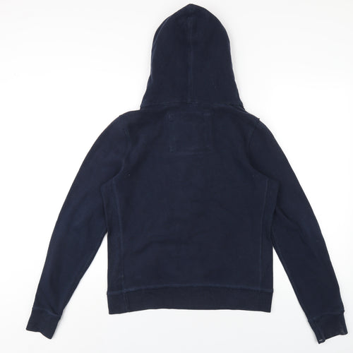 Abercrombie & Fitch Womens Blue Cotton Pullover Hoodie Size L Pullover