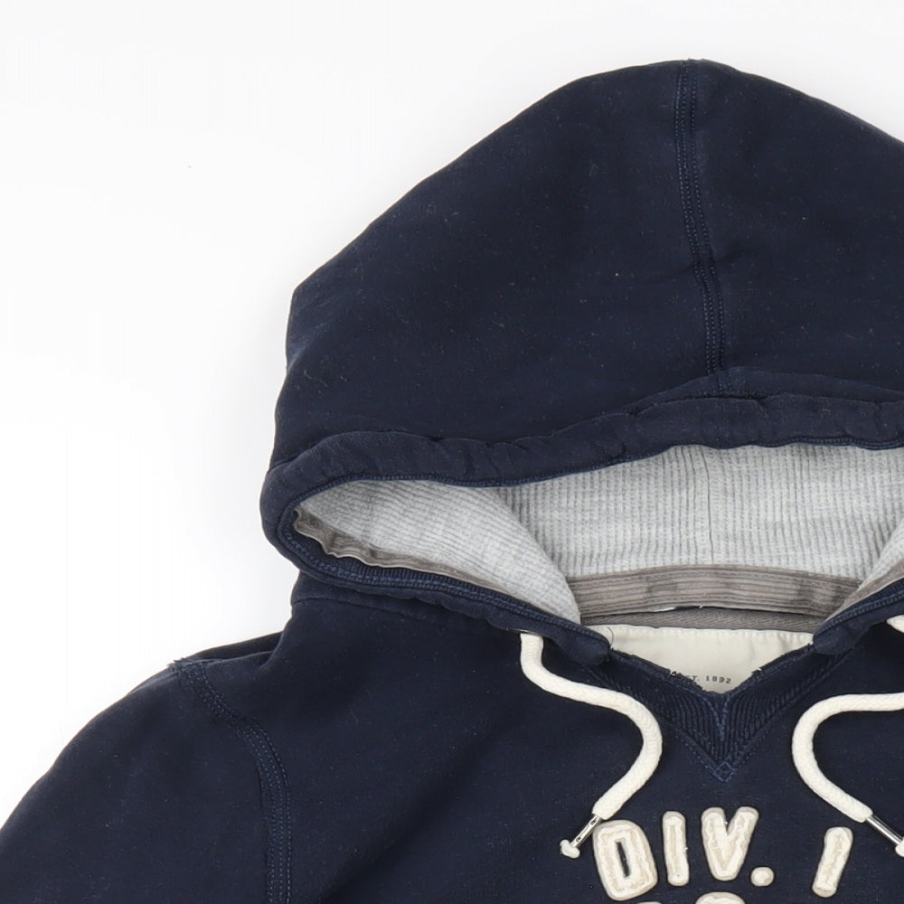 Abercrombie & Fitch Womens Blue Cotton Pullover Hoodie Size L Pullover