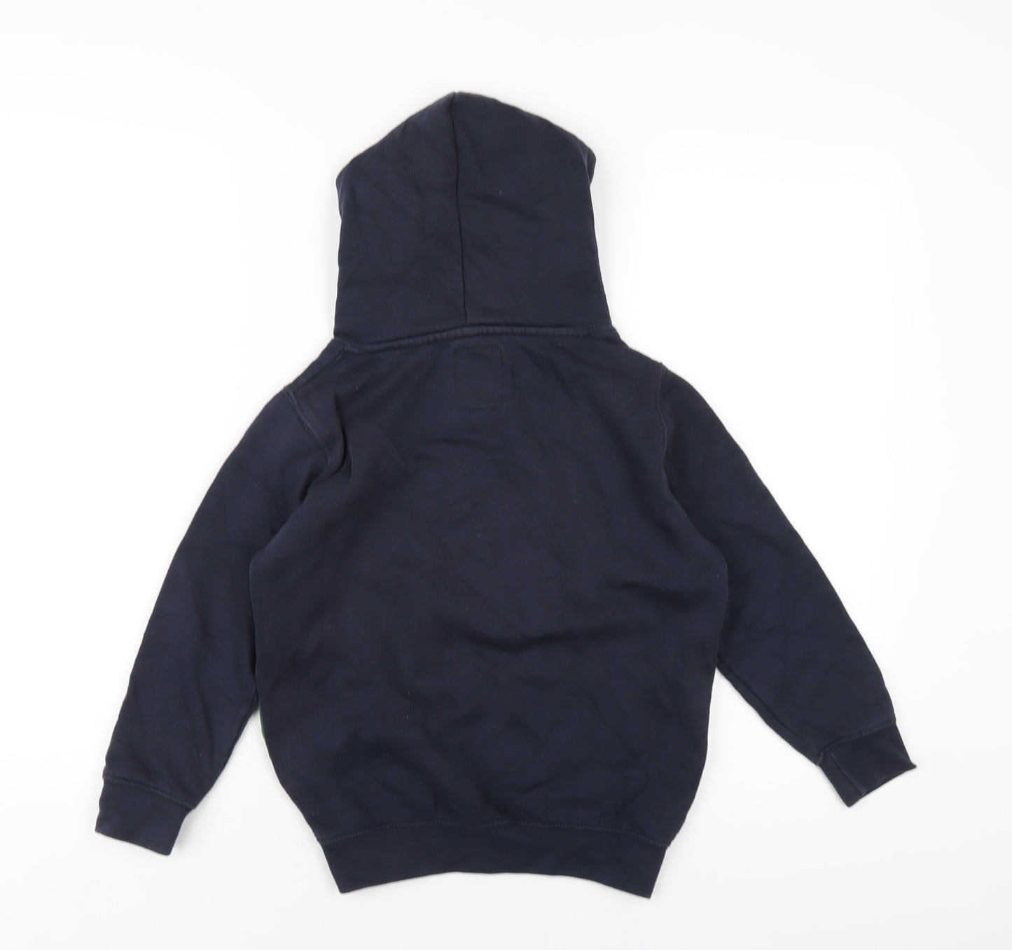 Hazy Blue Boys Blue Cotton Pullover Hoodie Size 7-8 Years Pullover - Tractor Boy