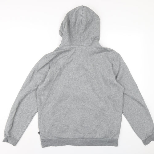 PUMA Mens Grey Cotton Full Zip Hoodie Size M
