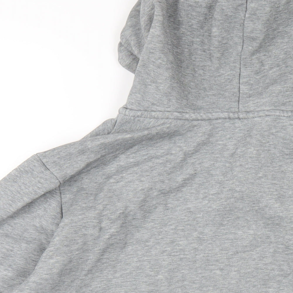 PUMA Mens Grey Cotton Full Zip Hoodie Size M