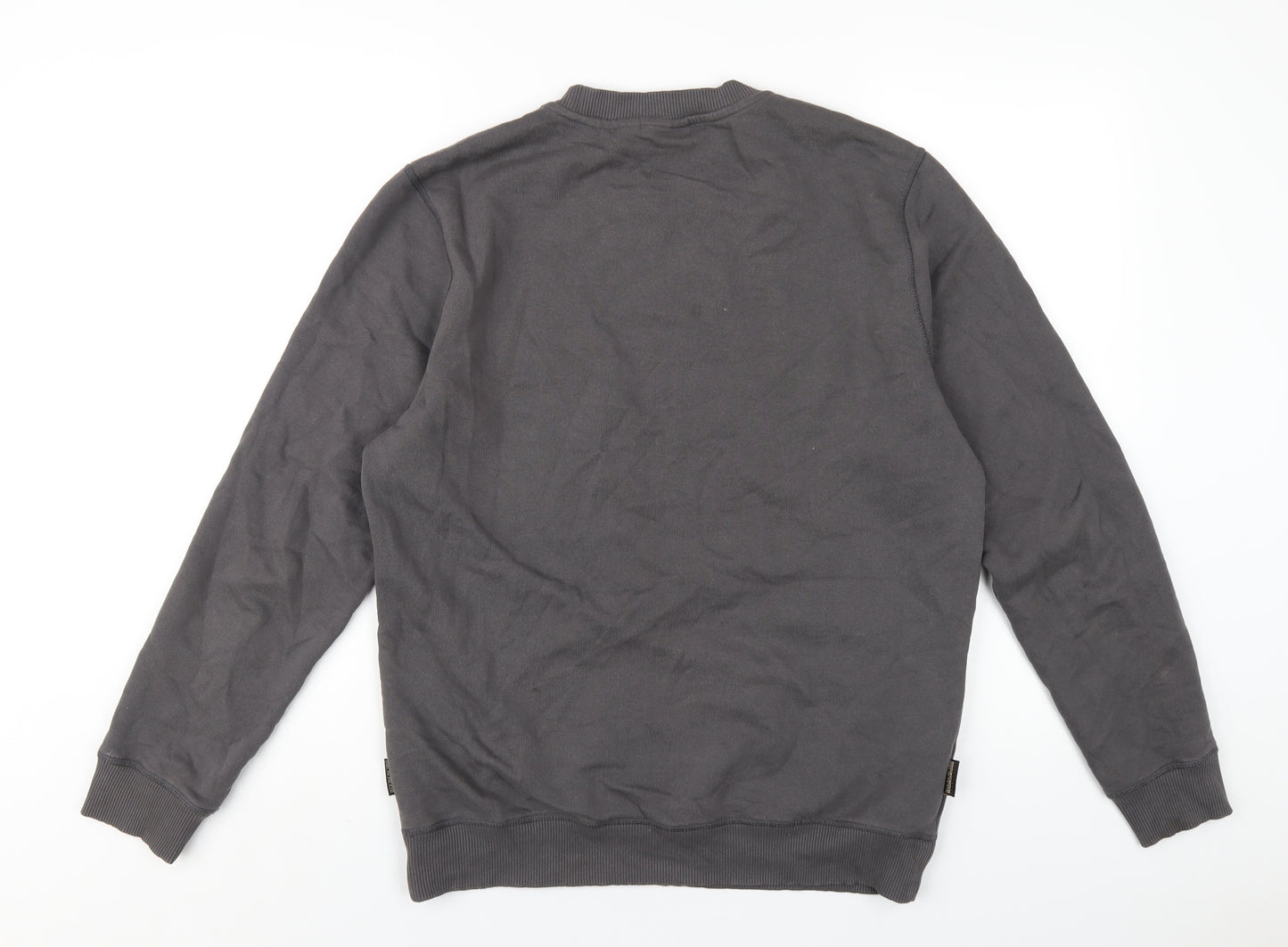 Napapijri Mens Grey Cotton Pullover Sweatshirt Size S