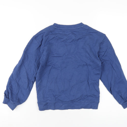 John Lewis Girls Blue Cotton Pullover Sweatshirt Size 8 Years Pullover