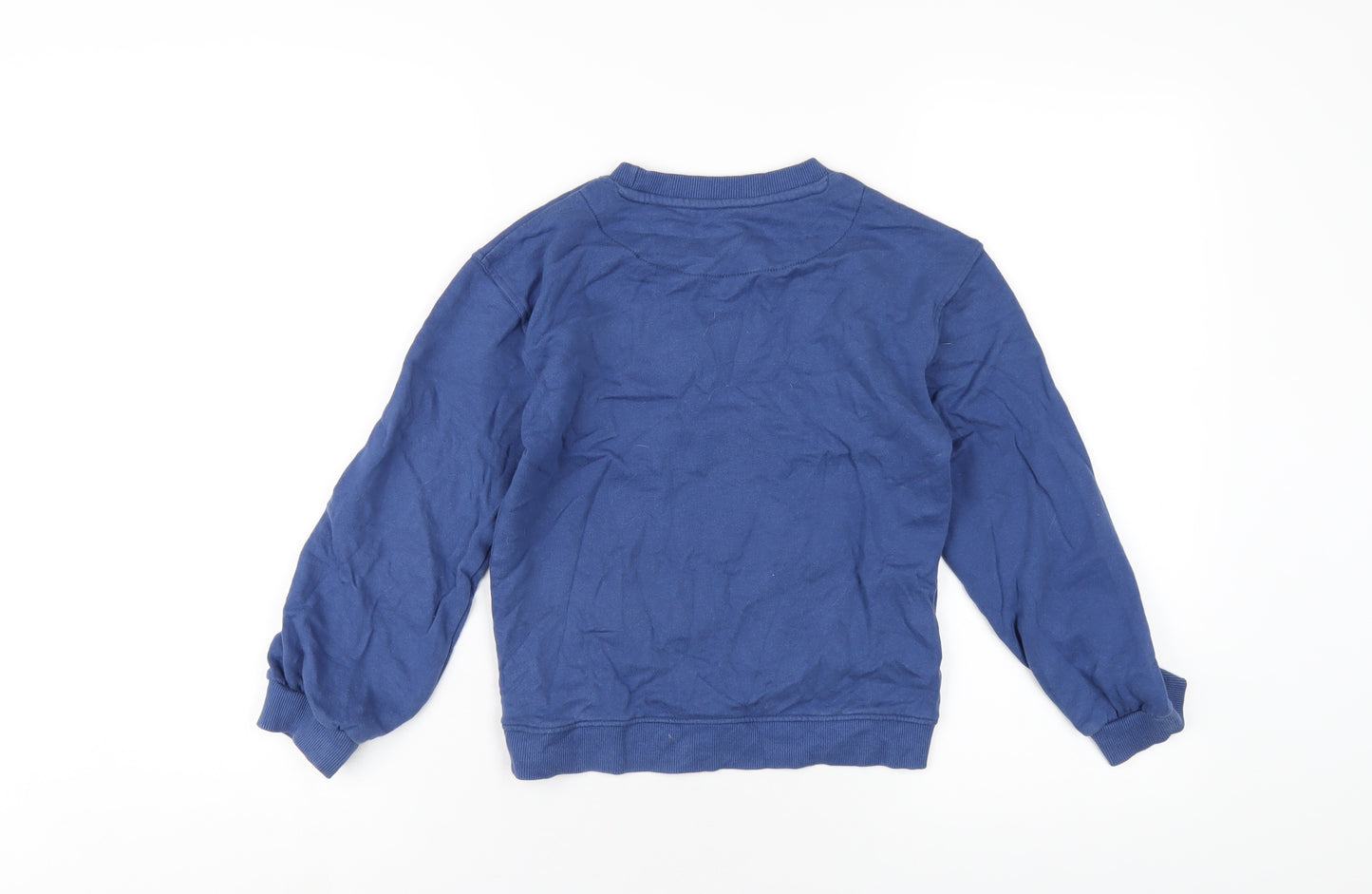 John Lewis Girls Blue Cotton Pullover Sweatshirt Size 8 Years Pullover
