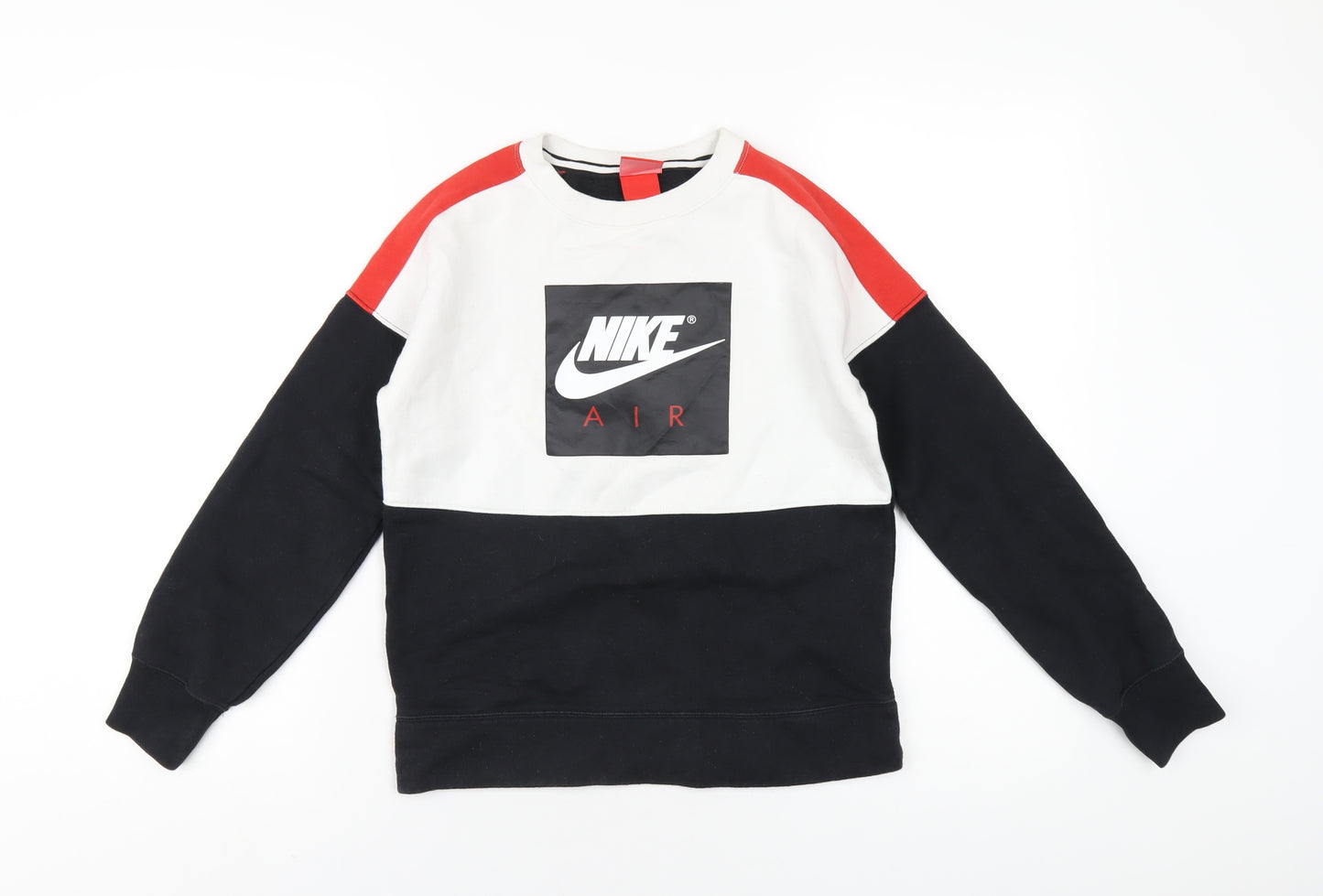 Nike Boys Multicoloured Cotton Pullover Sweatshirt Size 10-11 Years Pullover