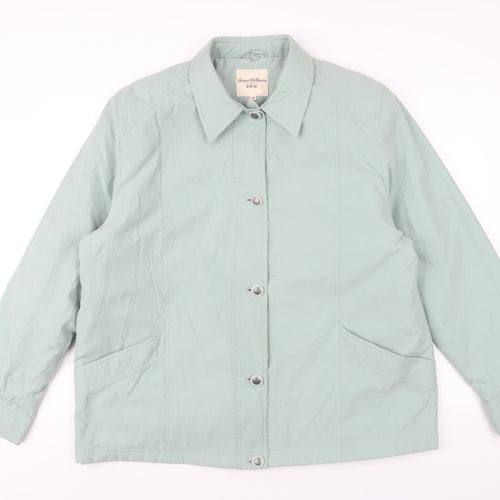 EWM Womens Green Jacket Coat Size 20 Button