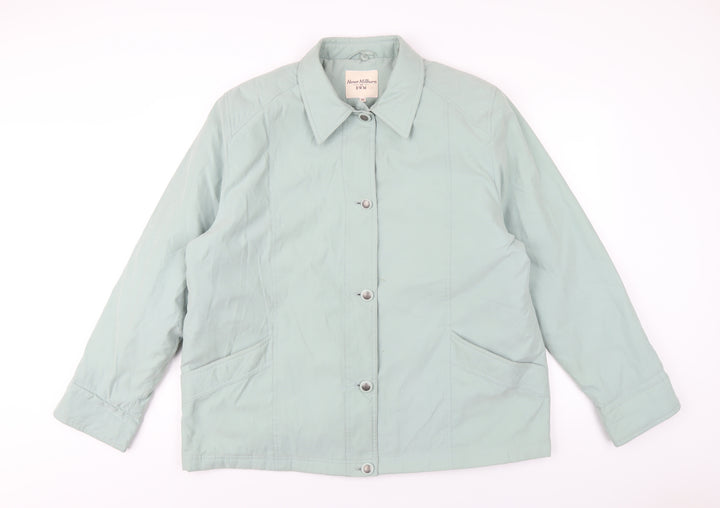 EWM Womens Green Jacket Coat Size 20 Button