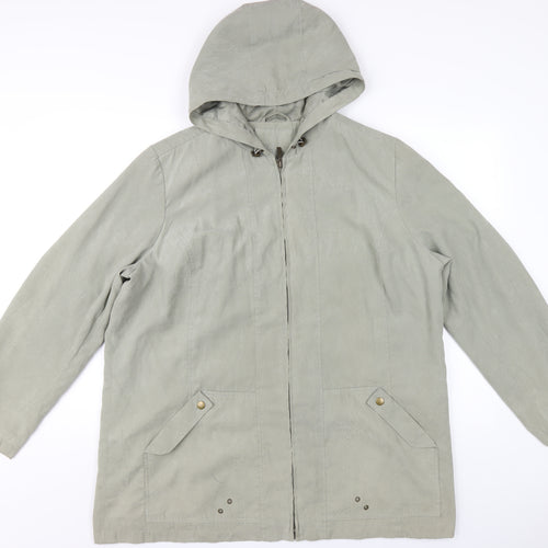Bonmarché Womens Green Jacket Coat Size L Zip