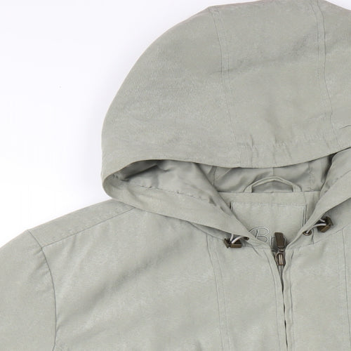 Bonmarché Womens Green Jacket Coat Size L Zip