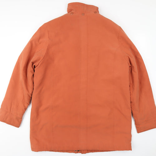 Klass Womens Orange Jacket Coat Size XL Zip