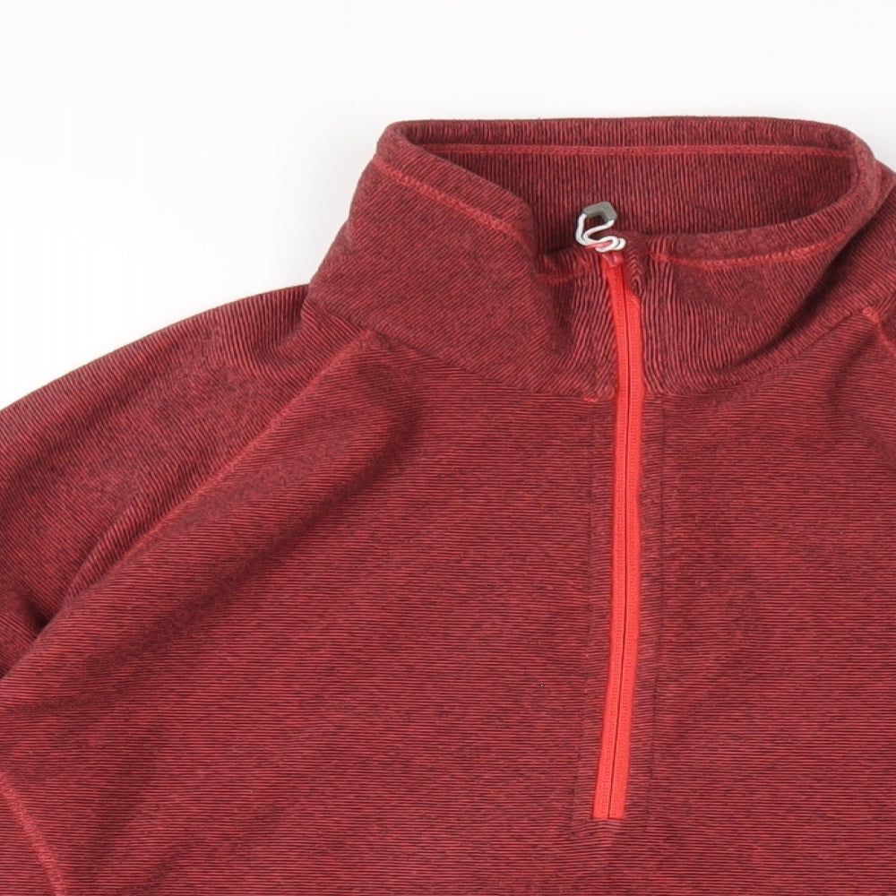 Regatta Womens Red Polyester Pullover Sweatshirt Size 12 Zip
