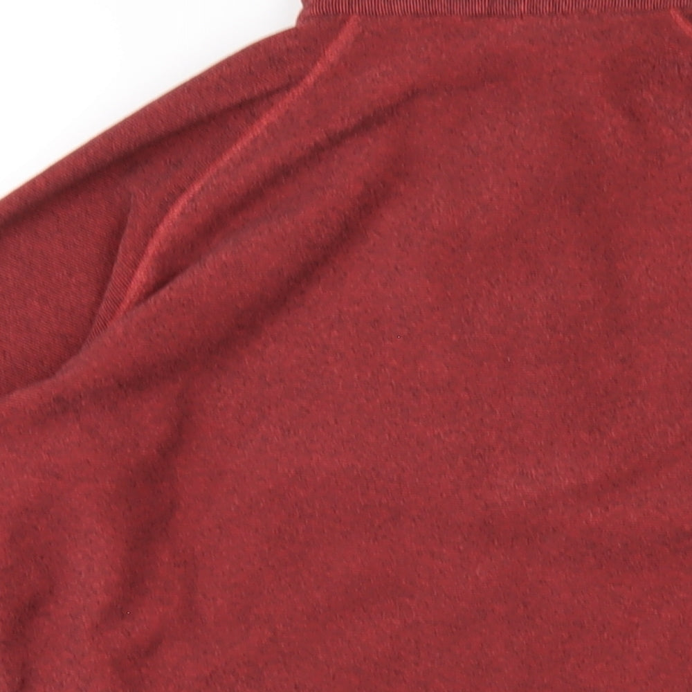 Regatta Womens Red Polyester Pullover Sweatshirt Size 12 Zip