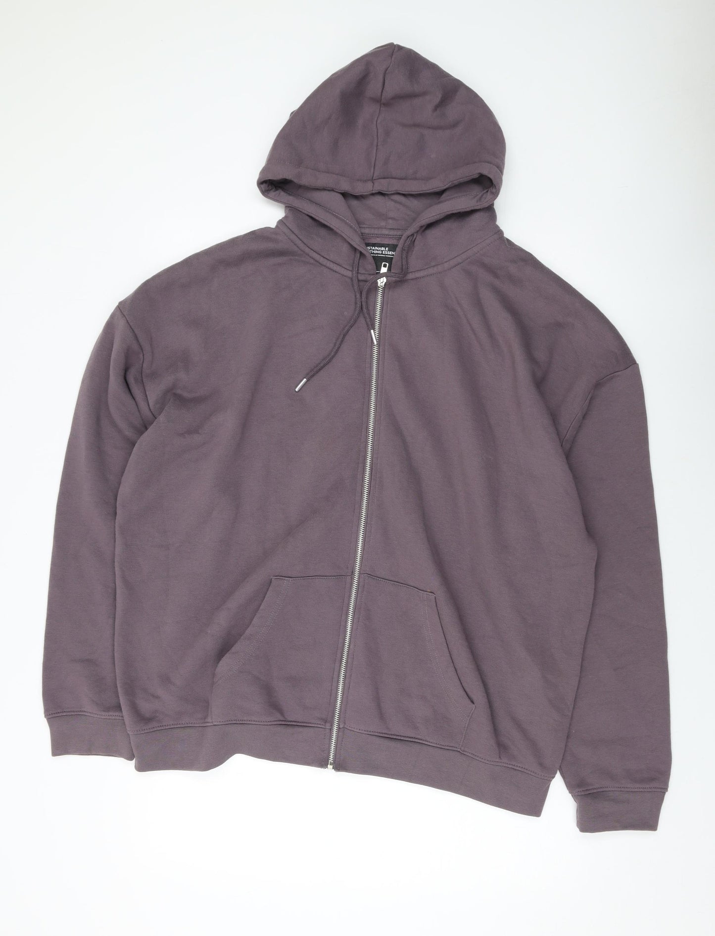 Juice Mens Purple Cotton Full Zip Hoodie Size XL