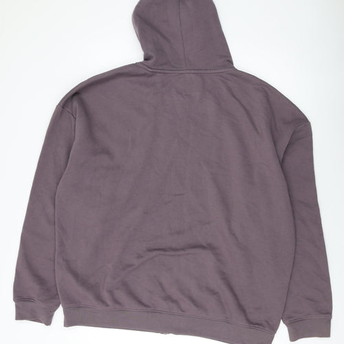 Juice Mens Purple Cotton Full Zip Hoodie Size XL