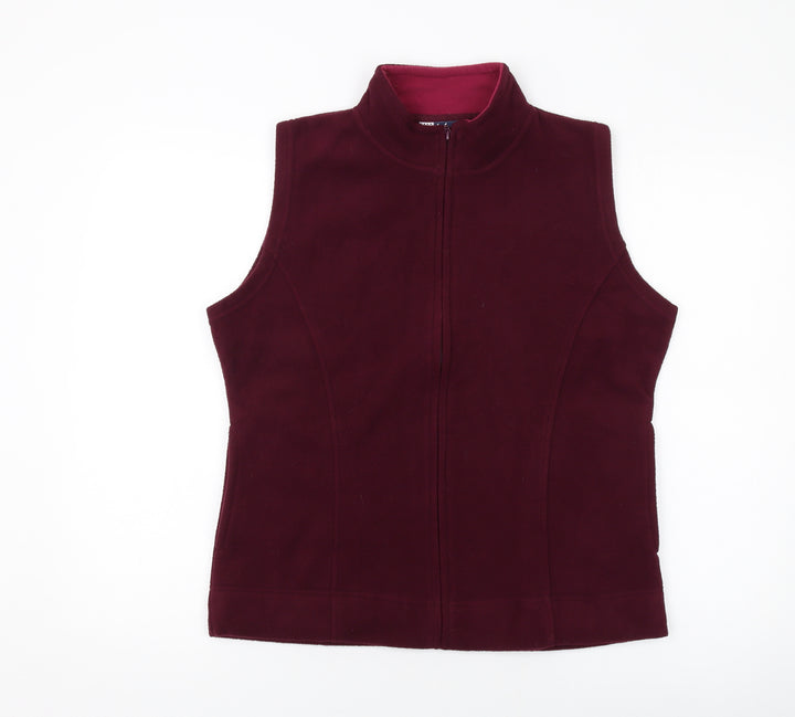 EWM Womens Purple Gilet Jacket Size 14 Zip