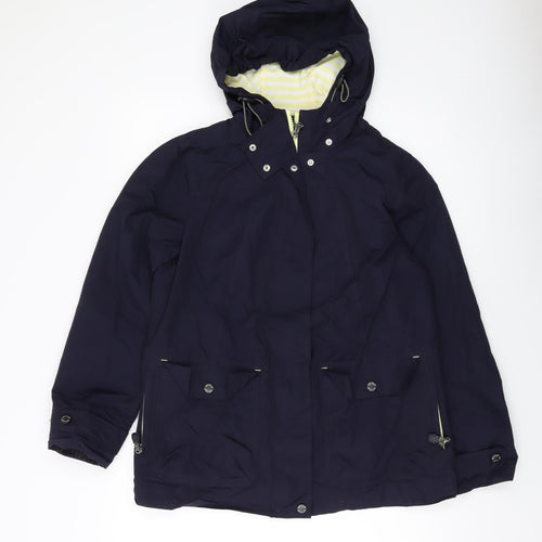 Per Una Womens Blue Jacket Size 12 Zip