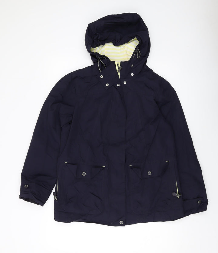 Per Una Womens Blue Jacket Size 12 Zip