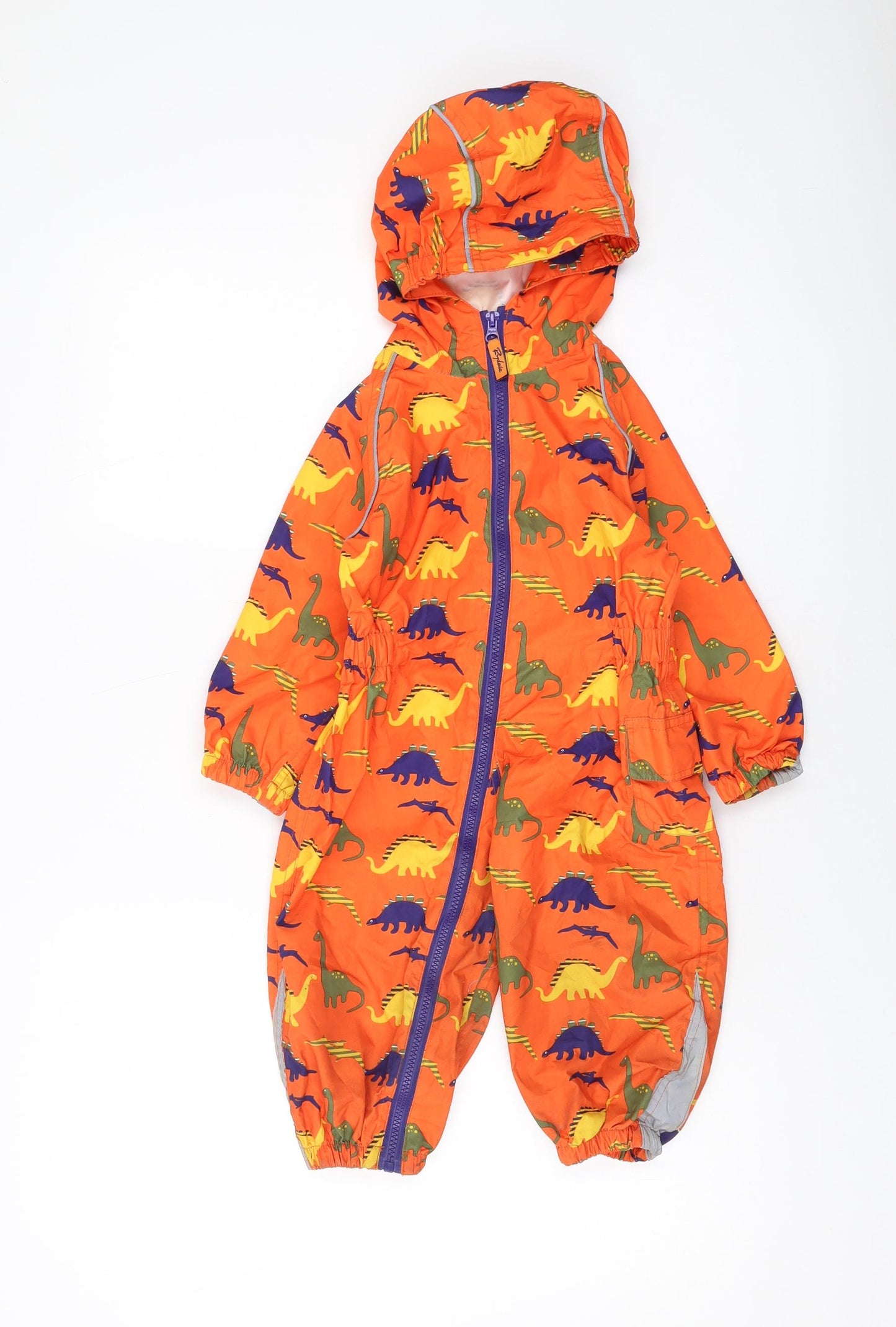 Rydale Baby Orange Geometric Jacket Snowsuit Size 12-18 Months Zip