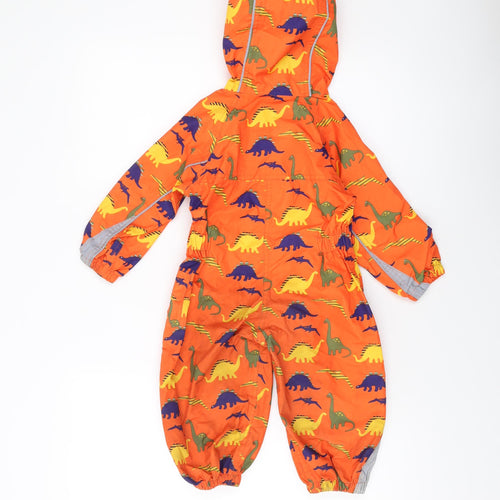 Rydale Baby Orange Geometric Jacket Snowsuit Size 12-18 Months Zip