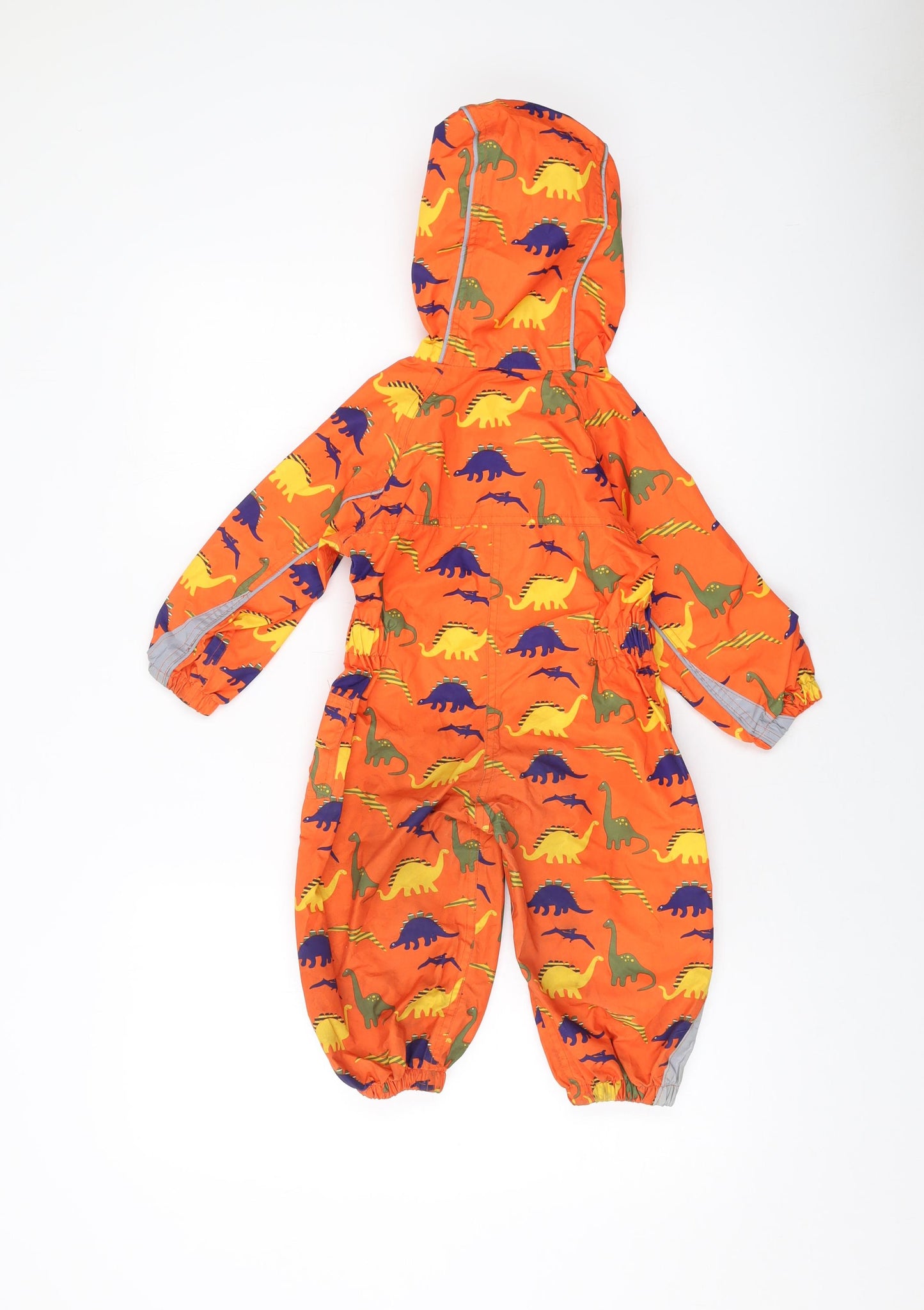 Rydale Baby Orange Geometric Jacket Snowsuit Size 12-18 Months Zip