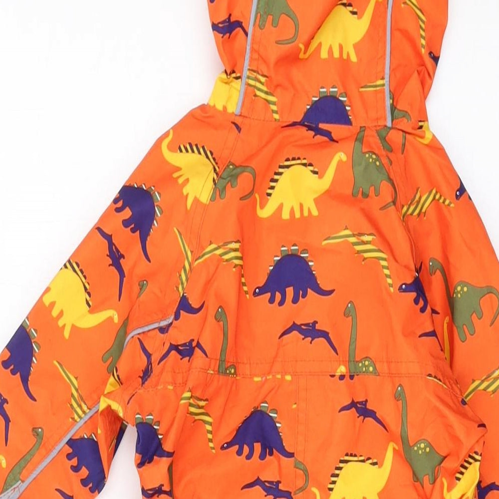 Rydale Baby Orange Geometric Jacket Snowsuit Size 12-18 Months Zip