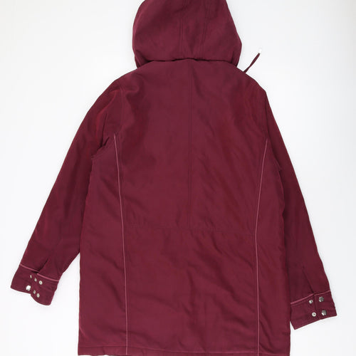 Katherine Hammond Womens Red Jacket Size 12 Zip
