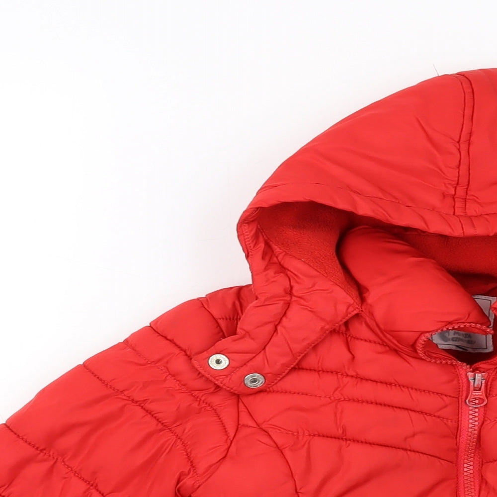 NEXT Girls Red Jacket Size 5 Years Zip