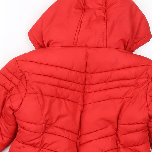 NEXT Girls Red Jacket Size 5 Years Zip