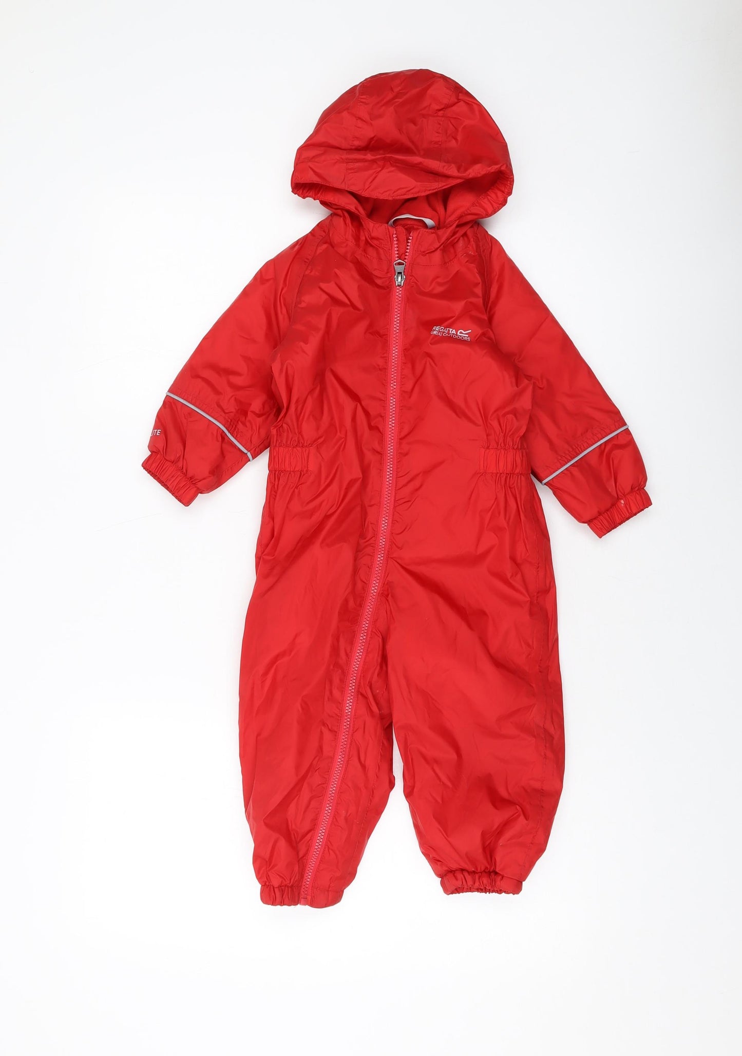 Regatta Boys Red Jacket Snowsuit Size 12-18 Months Zip