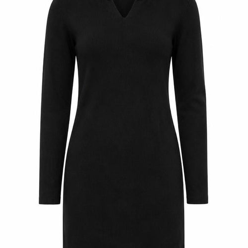Nasty Gal Womens Black Polyester Bodycon Size 8 V-Neck Pullover