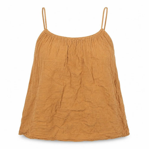 H&M Womens Orange Cotton Camisole Blouse Size S Scoop Neck