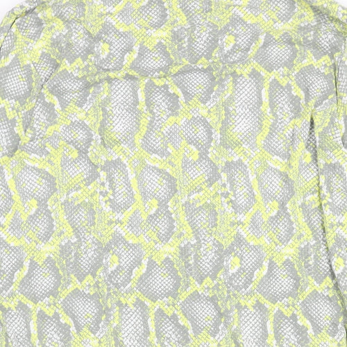 Principles Womens Multicoloured Animal Print Viscose Tunic Blouse Size 16 Round Neck - Snakeskin Print Side Slits