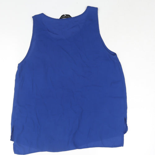 Dorothy Perkins Womens Blue Polyester Camisole Blouse Size 12 Round Neck
