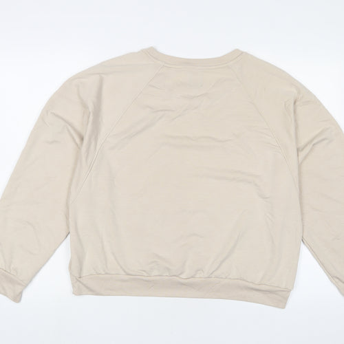 Gap Womens Beige Cotton Pullover Sweatshirt Size L Pullover