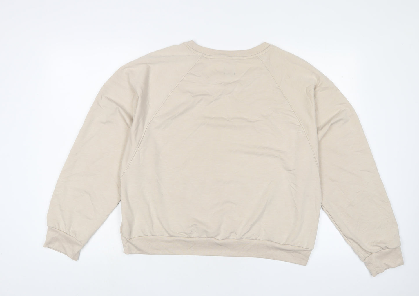 Gap Womens Beige Cotton Pullover Sweatshirt Size L Pullover
