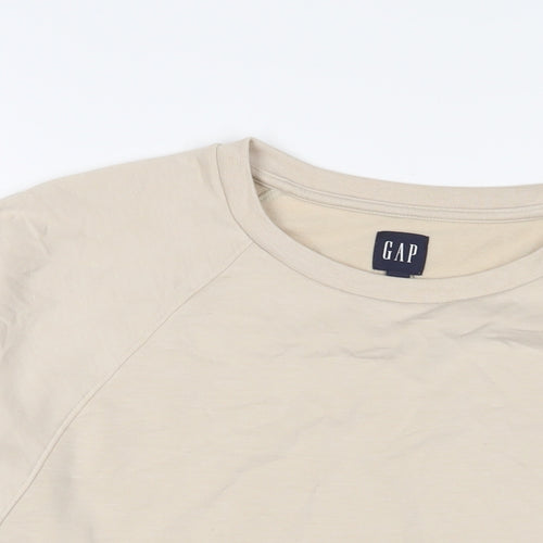 Gap Womens Beige Cotton Pullover Sweatshirt Size L Pullover