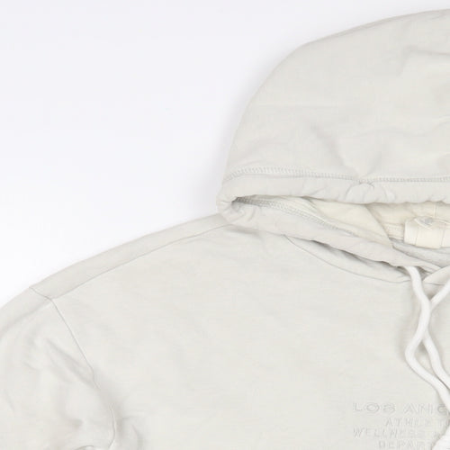 H&M Womens Beige Cotton Pullover Hoodie Size L Pullover - Los Angeles
