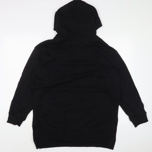 H&M Mens Black Cotton Pullover Hoodie Size S