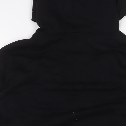 H&M Mens Black Cotton Pullover Hoodie Size S