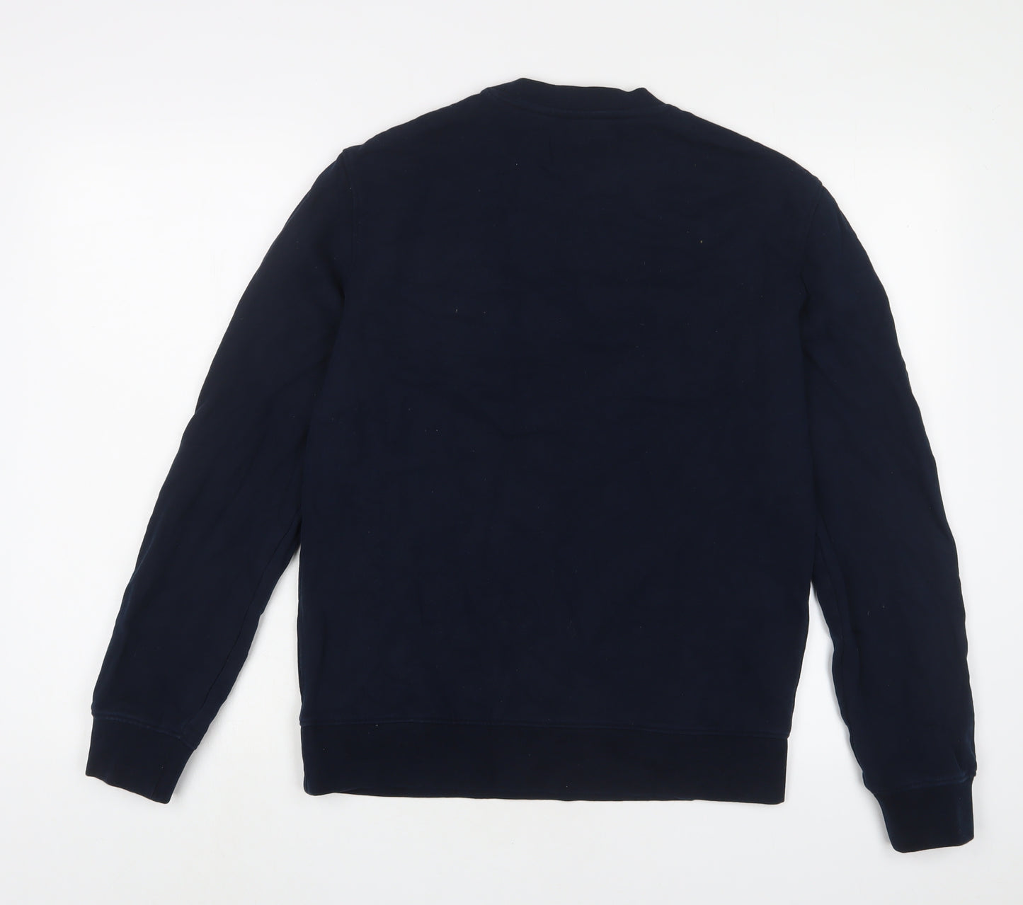 Marks and Spencer Mens Blue Cotton Pullover Sweatshirt Size S