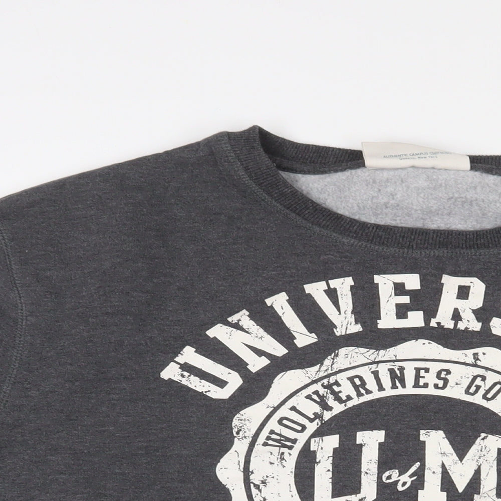 Amercian Freshman Mens Grey Cotton Pullover Sweatshirt Size 2XL