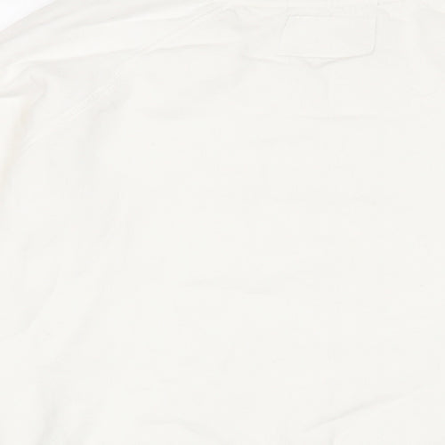 Superdry Womens White Cotton Pullover Sweatshirt Size M Pullover - Sequins