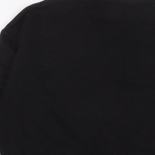 H&M Womens Black Cotton Pullover Sweatshirt Size S Pullover