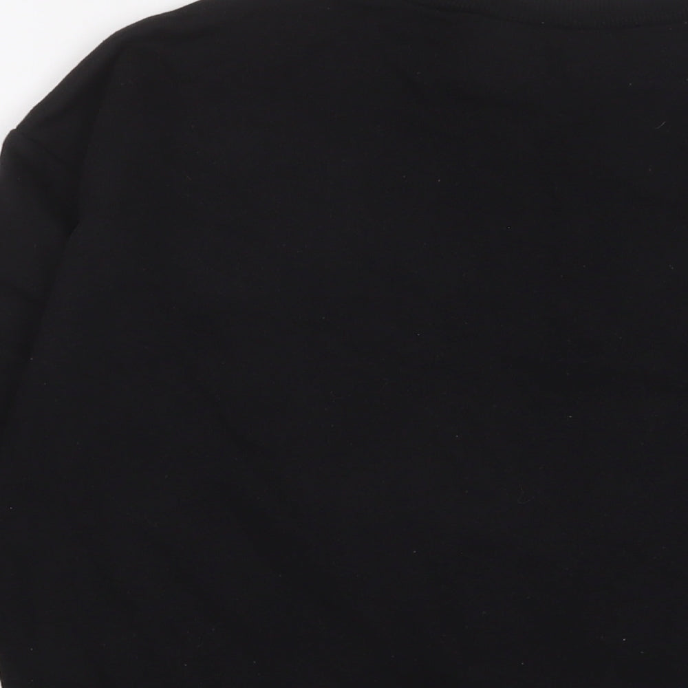 H&M Womens Black Cotton Pullover Sweatshirt Size S Pullover